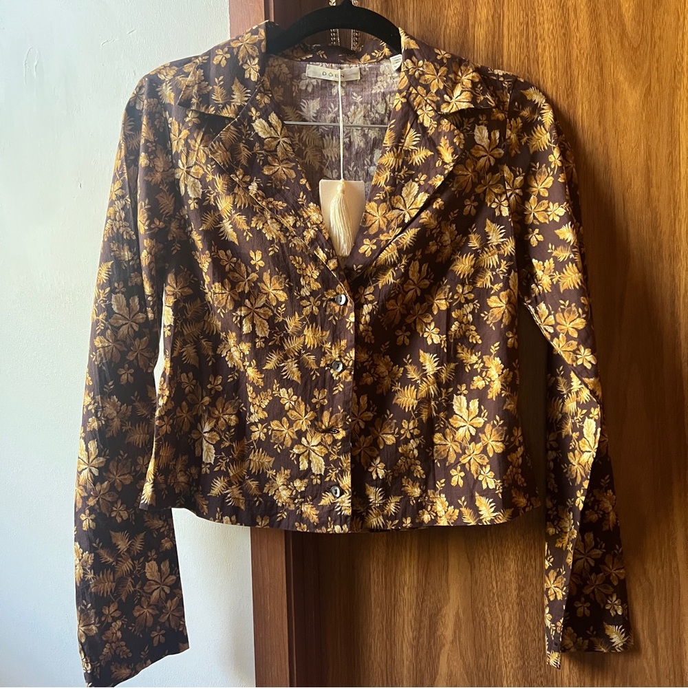 DOEN Sheila Long Sleeve Button Down Top in size XXS - New with Tags
